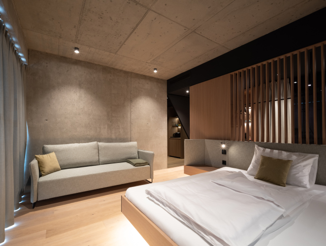 Hotelová izba v Loxone Campuse