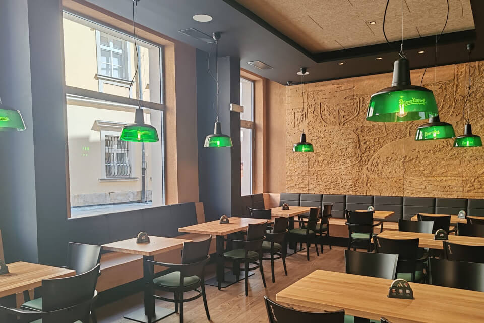 Interiér reštaurácie