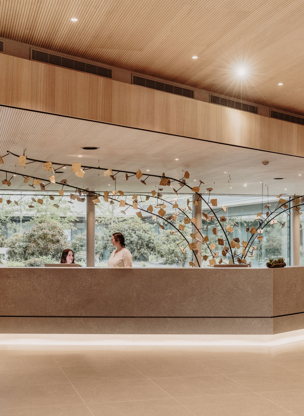 Otel resepsiyon aydınlatması